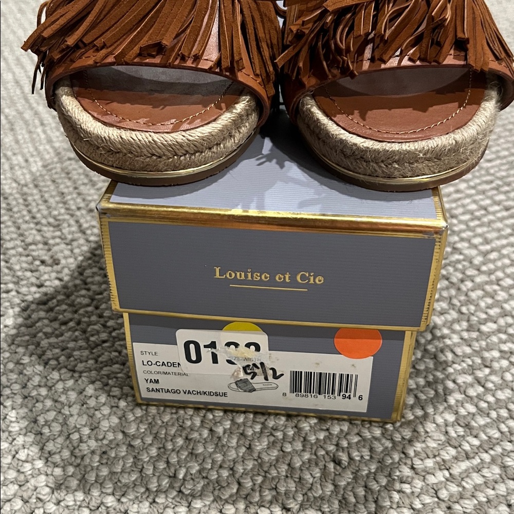 Louise et Cie Brown Fringe Women's Sandals size 5.5 - Picture 7 of 8